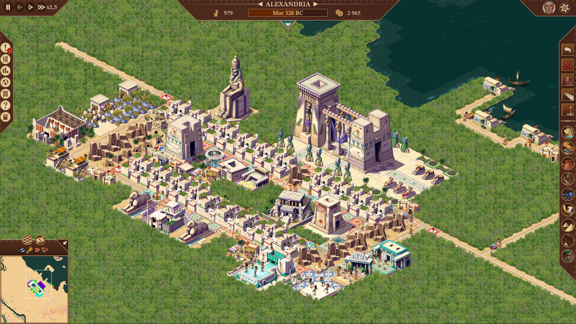 Pharaoh: A New Era - With UI 10 [Pharaoh mini map screenshot 2.png]